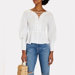 STAUD MONROE TOP |WHITE